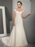 Cheap Wholesale New Style Off-The-Shoulder Sweetheart Chiffon Wedding Dress