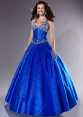 Halter Beading A-line Sequin Fabric Design Floor length baoo gown/ Prom Evening Dress