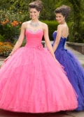 Princess Lacing Puffed sequin fabric Strapless Sweetheart Gorgeous Beads Working ball gown/ Prom Evening Party Dress