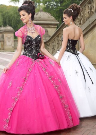 Attractive Tulle with Beading Two Tone Satin waistband A-line sequin Design ball gown/ Prom Evening Dress