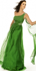 Side Draped With Beading Strap Floor Length Elastic Satin Elegant Evening Dress