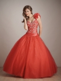 Cheap navy Strapless embroidery sweetheart Taffeta Ball Gowns/ Prom / Quinceanera Dresses