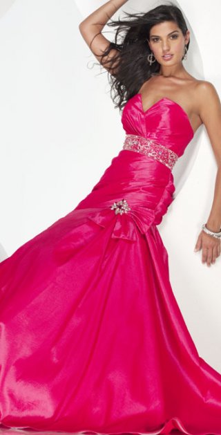 Tempting Ball Gown Sweep Train Side Draped With Jewel Beadings Split Evening Dress