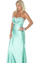 A Column / Sheath Beading Sweetheart And Strapless Formal Evening Dress