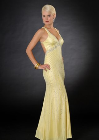 V-neck Backless Halter sequin Available in Spring Mermaid Cheap Sexy Design Evening Dress