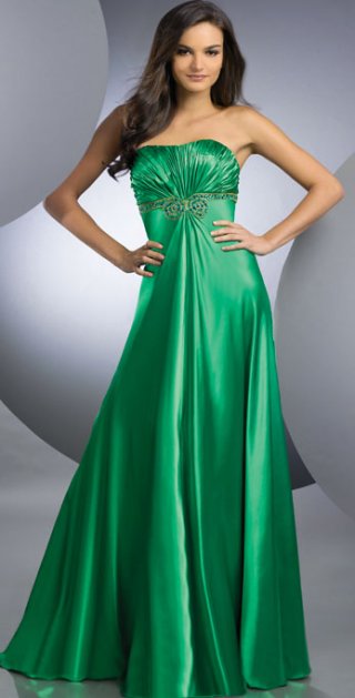 Princess With A Ruched Gown And Strapless Floor length Evening Skirt