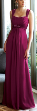 Budget Square Neckline Sheath/ Column Floor length Chiffon Homecoming/ Evening Dress