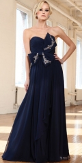 New Style Sweetheart Strapless Pleated Dropped Chiffon Designer Evening Dress