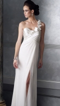 Elegant Sweetheart Dropped Chiffon Floor Length Designer Evening Dress