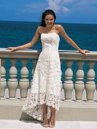 Lacing Mellifluous Strapless Applique Verge Gauze Knee Length Discount Wedding Dress