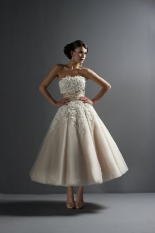 Abstracting Lovely Embroider Aestheticism Chiffon Waist Wedding Dress 2011 New Sale