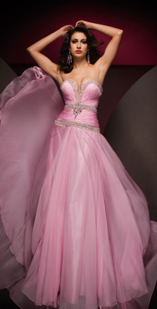 A line Sweetheart Pink Floor Length Sexy Beads Attractive Evening Dress