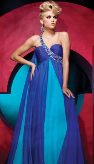 Style A line Sweetheart Chiffon Summer Soft Evening Dress