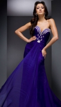 A Appliques And Pleated Sweetheart Neck Formal Mermaid Evening Dress With Ribbons