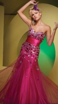 Lovely Sweetheart Ball Gown With Pleated Waist party Skirt With Paillettes