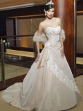 2012 Elegant Lacing Princess Sweetheart Cheap taffeta Wedding Dress