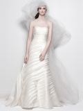2012 designer Wholesale New Style layered organza Cheap Wedding Dress Hot Sale in Spring
