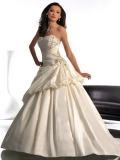 2012 discount Princess Sweetheart Beads Working Puffed Lacing Wedding Dress