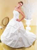 2012 Ball gown Flower Embroider New Style Cheap Wedding Dress