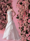 2012 Hot Sale In Spring Embroider Pleated Cheap taffeta Wedding Dress