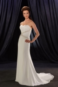 Tempting Strapless Beads Working Sweetheart Mermaid Design Cheap Beach Wedding Dress 2011