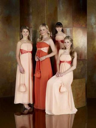 Wholesale Elegant Strapless Or Spagetti Straps empire chiffon Junior Bridesmaid Dress For Cheap bridesmaid dresses