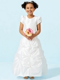 Short Sleeves Cheap little princess wrinkle Design Dress For Flower Girl