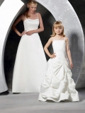 Spaghetti Straps new style Hot Sale fashion Design Pleated Dress For Flower Girl