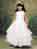 Cheap Lovely little princess Multi-Layer ankle length Design Pleated Dress For Flower Girl