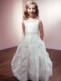 Princess Puffed wholesale princess wrinkle Design Beads Working Dress For Flower Girl