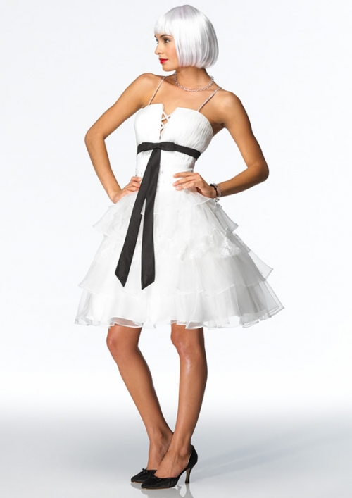 Charming Multi-layers A-line Spaghetti Straps Design Homecoming Cocktail Dress at a bargain price