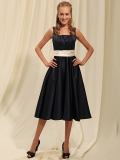 New Style Tea Length Satin Customer-Made Bridesmaid Dress (BMD-156)