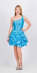 Light Blue One Strap Elegant Cocktail Dress/ Homecoming Dress