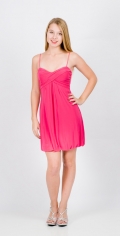 Lovely Girl Short Pink Strap Simple Cocktail Dress/ Homecoming Dress