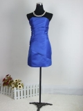 Royal Blue Strapless Sheath/ Column Satin Party/ Homecoming/ Cocktail Dress