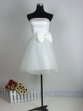Princess Mini Designer Satin/ Organza with Bowknot Homecoming/ Cocktail Dress