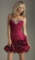 Corset Sweetheart with Sequin Volume Floral Homecoming Dress/ Cocktail Dress