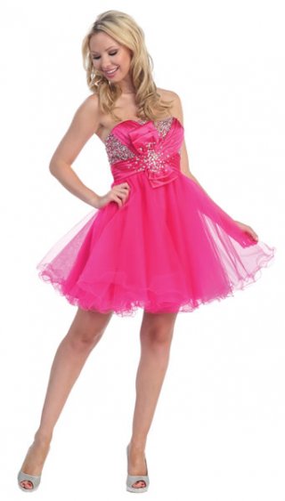 A-line beads ruched fuchsia Sleeveless Short / Mini Taffeta Silver Cocktail Dress / Homecoming Dress (SZ016002 )