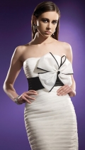 Sexy Strapless Style White Organza a-line Sleeveless Short Length Cocktail Dresses/ Homecoming Dresses/Party Dresses
