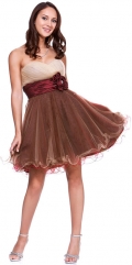 Fashion Style Burgundy Organza A-line Sweetheart Sleeveless Short Length Cocktail Dress / Homecoming Dress/Party Dresses