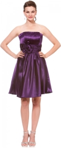 Princess Taffeta Strapless A-line Short/Mini Length Cocktail Dress / Homecoming Dress/Party Dresses