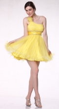 Sweetheart Organza A-line Strapless Short cocktail dress/ homecoming dresses