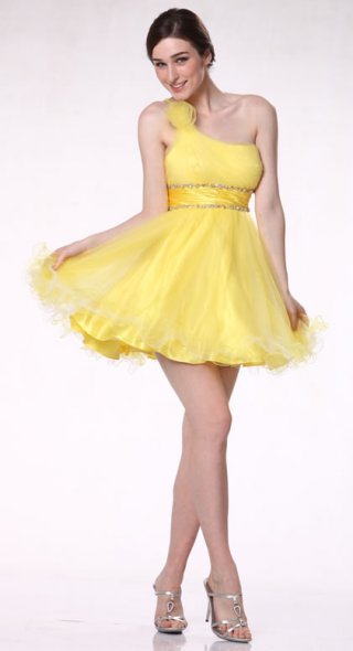 Sweetheart Organza A-line Strapless Short cocktail dress/ homecoming dresses