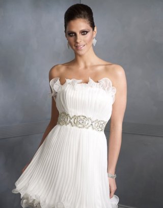 Princess Strapless Ruffle chiffon Dress Design Short Evening Party dress At A Low Price