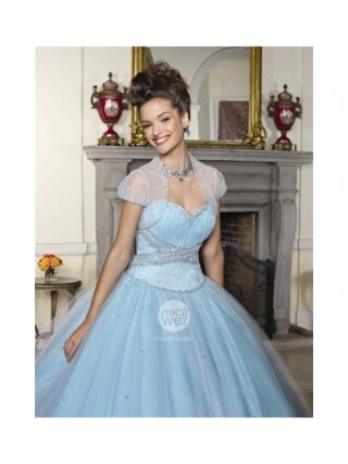 Short Sleeves Tulle Jacket/Wrap (w0004)