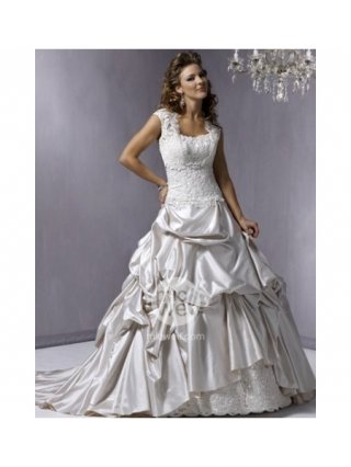 Short Sleeves Lace Wedding Wrap (w0005)