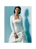 Long Sleeves Satin Bridal Jacket/Wedding Wrap (w0010)