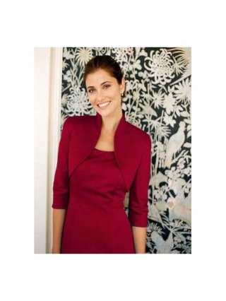 3/4 Length Sleeves Satin Bridal Jacket/Wedding Wrap (w0014)