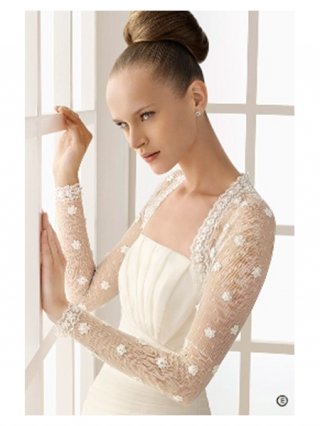 Long Sleeves Lace Wedding Wrap