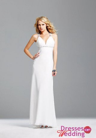 New- style and fashionable Beaded Chiffon dress with unique design